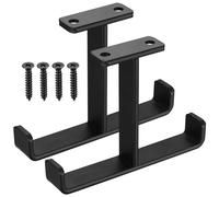 Overhead Garage Storage Hook Racks, 2 Set Heavy Duty Overhead Ceiling Mount Hangers Storage Utility Hooks, Double-Sided Ladder Hanger Hooks for Lumber Ladder Brackets, Hose Pipe, Bulky Items