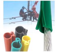 Overhead Line Cable Sleeve Anti Electric Shock Protective Covers For Circuit Repair Electrician Insulation Protection(Green-25ft/8m,ID 70mm/2.7in)