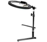 Overhead Phone Holder - Foldable Base Width, Mobile Phone Holder, Desktop Suspension Mount, Rotating Clamp Device, Long Tail Recording Setup Aid | Device Holder for Phones that