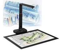 Overhead Scanner, Document Scanner, High Resolution 23MP USB Document Camera, 130 Languages OCR, Auto Flatten & Fingerprint Removal Technologies