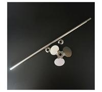 Overhead Stirring Rod, 304 Stainless Steel Three Leaf Paddle Stirrer With Agitating Stirring Rod 4-12cm(12cm blade with rod)