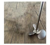 Overhead Stirring Rod, 304 Stainless Steel Three-Leaf Stirrer Paddle OD 40-120mm and Rod Length 200-500mm with Nut(Blade (OD 40mm))