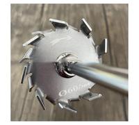Overhead Stirring Rod, Lab 304 Stainless Steel Dispersion Disk Stirring Rod Set 3-12 cm(10cm disk with rod)