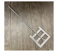 Overhead Stirring Rod, Lab Dispersion Paddle 304 Stainless Steel 40-120mm Leaf Width Square Anchor Multiple Sizes(90x8x400mm)