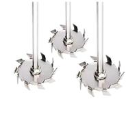 Overhead Stirring Rod, Stainless Steel Sawtooth Disc Stirrer Agitator With Stirring Rod Pack Of 1 Multiple Sizes(70mm disk with rod)