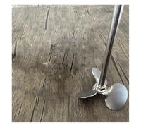 Overhead Stirring Rod, Stainless Steel Stirring Blade With Rod Three-Blade Paddle 40-120mm(50mm blade with rod)