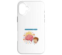 Overheating Mind Mental Burnout Design Case for iPhone 16 Plus