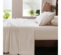 Overket Extra Deep Pocket California King Sheets 18-24 Inch 100% Egyptian Cotton 1000 Thread Count Sateen Weave Soft Breathable 4 Pieces（California King,Linen）