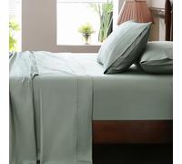 Overket Extra Deep Pocket King Sheets 18-24 Inch 100% Egyptian Cotton 1000 Thread Count Sateen Weave Soft Breathable 4 Pieces（King，Sage Green）