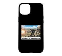 Overkill Is Underrated Helicopter Door Gunner Meme Case for iPhone 15 Plus
