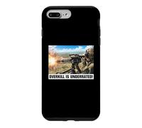 Overkill Is Underrated Helicopter Door Gunner Meme Case for iPhone 7 Plus/8 Plus