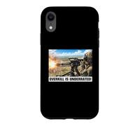 Overkill Is Underrated Helicopter Door Gunner Meme Case for iPhone XR
