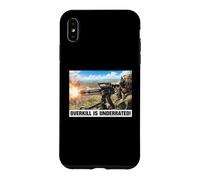 Overkill Is Underrated Helicopter Door Gunner Meme Case for iPhone XS Max