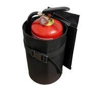 Overland Fire Mount - Secure Fire Extinguisher Holder | 11.42 Inch Sturdy Storage Holder - Durable Fabric Strap - Black 600D Oxford with 100G, Ideal for Quick Access at FA
