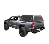 Overland Vehicle Systems Expedition Truck Cover with Full Wing Doors, Front and Rear Windows and Third Brake Light with Full Thread (Fits Toyota Tacoma 5 Seater Bed)