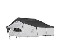 Overland Vehicle Systems - HD Nomadic N3E - Soft Sided Roof Top Tent, 3 Person, White Body & Dark Grey RainFly