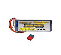 Overlander 5000mAh 11.1V 3S 35C Supersport Pro LiPo RC Battery w/Deans Connector