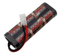 Overlander Batteries 2000mAh 7.2V NiMH RC Car Battery Pack with Tamiya Plug for Remote Control Cars, Buggies, Monster Trucks and RC Models - High Capacity, Low Self-Discharge, Rechargeable Batteries