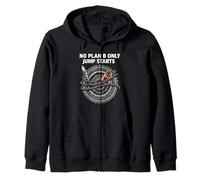 Overlanders 4x4 Offroad No Plan B Only Jump Starts Zip Hoodie