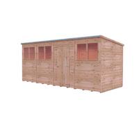 Overlap 16X6Ft Pent With A Single Door