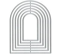 Overlap Arched Border Metal Cutting Dies for Card Making Kit Embossing Paper Die Cuts Scrapbook Machine Stencils Storage Pockets Supplies,Scrapbooking,Die-Cutting and Embossing,Die-Cuts