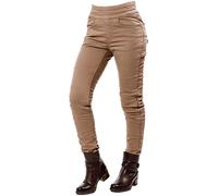 Overlap Jane Ladies Motorcycle Leggings, beige, size 26 for Women