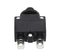 Overload Protection Adapter for Air Compressor - Safe up to 250V AC/32V DC, Compact Circuit Breaker for Power Tools & Generators, Black (20A)