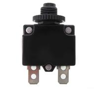 Overload Protection Adapter for Air Compressors - Safe up to 250V AC/32V DC, Compact Circuit Switch for Electrical Devices & Tools, Easy Assembly, Black 29 x 14 mm (15A)