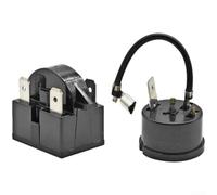 Overload Protector Relay for Freezer Compressor Black(J)