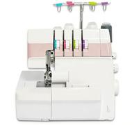 Overlock Sewing Machine - Heavy-Duty Coverstitch Serger with 2-3-4 Stitch Capability, Trim Trap, Snap-on Presser Feet, Adjustable Gauge for Beginners and Professionals