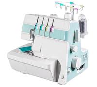 Overlock Sewing Machine with 2-3-4 Stitch Capability, Trim Trap, and Snap-on Presser Feet for Beginners and Professionals