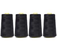 Overlockgarn 50s/2 5000 Yards (4570 m) Pack of 4 Pack of 4 Black