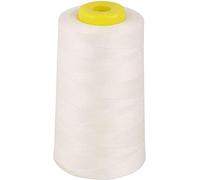 Overlocking Sewing Machine Polyester Thread x Four 5000 Yards Cones White Black Natural Cream (Natural)