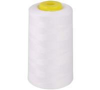 Overlocking Sewing Machine Thread 100% Polyester Cones White (4)