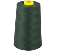 OVERLOCKING THREAD - OVERLOCKER THREAD - POLYESTER - SEWING THREAD - 4 X 5000 YARD SPOOLS - LARGE COLOUR SELECTION INCLUDING: BLACK WHITE RED BLUE CREAM NAVY PURPLE PINK GREEN GREY BROWN OLIVE SKY GOLD (BOTTLE GREEN 492)