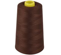 OVERLOCKING THREAD - OVERLOCKER THREAD - POLYESTER - SEWING THREAD - 4 X 5000 YARD SPOOLS - LARGE COLOUR SELECTION INCLUDING: BLACK WHITE RED BLUE CREAM NAVY PURPLE PINK GREEN GREY BROWN OLIVE SKY GOLD (BROWN 344)