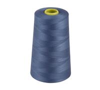 OVERLOCKING THREAD - OVERLOCKER THREAD - POLYESTER THREAD - INDUSTRIAL SEWING THREAD - 4 X 5000 YARD SPOOLS - LARGE COLOUR SELECTION INCLUDING: BLACK WHITE RED BLUE CREAM NAVY PURPLE PINK GREEN GREY BROWN OLIVE SKY GOLD (BLUE 2967)