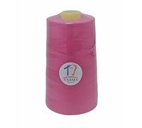 OVERLOCKING THREAD - OVERLOCKER THREAD - POLYESTER THREAD - INDUSTRIAL SEWING THREAD - 4 X 5000 YARD SPOOLS - LARGE COLOUR SELECTION (Faushia Pink)