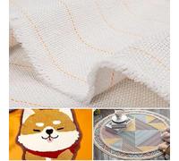 Overlocking Tufting Cloth with Marked Lines,Primary Monk's Punch Needle Fabric for DIY Rug-Punch Gun Needle,Tufting Fabric/Primary Cloth/Punch(85" × 79")