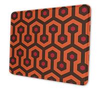 Overlook Hotel Carpet Gaming Mouse Pad with Stitched Edges, Customized Rectangle Mousepad Non-Slip Rubber Base for Computer Laptop Office Accessories 9.5 x 7.9 Inch