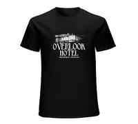 Overlook Hotel Redrum The Shining Stephen King Horror T-Shirt Mens Unisex Black Tees L