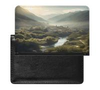 Overlooking The Mountains Passport Holder Passport Wallet Document Organizer Protector PU Leather Card Slot Travel Accessories