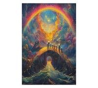 Overlooking The Vast Rivers 1000 Piece Jigsaw Puzzle for Adults Weekend Hobby Creative Challenge No Duplicate Pieces Ideal Retirement Gift 1000 PCS