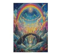 Overlooking The Vast Rivers 300-piece Jigsaw Puzzle Bundle Family Puzzle Lovers Brain Training Mindful Activity Spring Recycled Cardboard 300 PCS