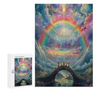 Overlooking The Vast Rivers 300 Piece Jigsaw Puzzles Adults ChildrenJigsaws After-Work Leisure Brainteasing Puzzle Colleagues Stress Buster 300 PCS