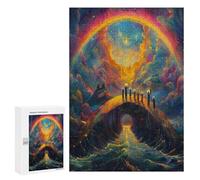 Overlooking The Vast Rivers 300 Piece Jigsaw Puzzles Adults KidsJigsaws Cozy Night In Activity Colourful Challenge Great Gift Puzzle Lovers Stress Reliever 300 PCS