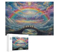 Overlooking The Vast Rivers 300Pc Jigsaw Puzzles Adults ChildrenJigsaws Post-Retirement Leisure Challenging Puzzle Great Gift Seniors Stress Reliever 300 PCS