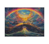 Overlooking The Vast Rivers 500 Pcs Jigsaw Puzzle Bundle Family Puzzle Lovers Fun Family Game Mindful Activity Spring Durable Cardboard 500 PCS