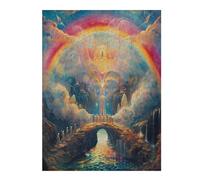 Overlooking The Vast Rivers 500-piece Jigsaw Puzzle Bundle Family Puzzle Lovers Brain Training Mindful Activity Spring Creativity & Gift Giving 500 PCS