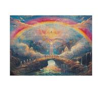 Overlooking The Vast Rivers 500 Piece Jigsaw Puzzle for Adults Sick Day Activity Gentle Distraction No Dust Pieces Great Gift for Get Well Soon 500 PCS